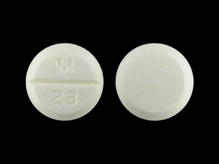 M 28: (51079-812) Nadolol 20 mg Oral Tablet by Udl Laboratories, Inc.