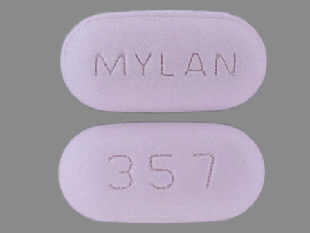MYLAN 357: (51079-889) Pentoxifylline 400 mg Extended Release Tablet by Ncs Healthcare of Ky, Inc Dba Vangard Labs