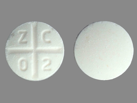 Z C 0 2: Promethazine Hydrochloride 25 mg Oral Tablet