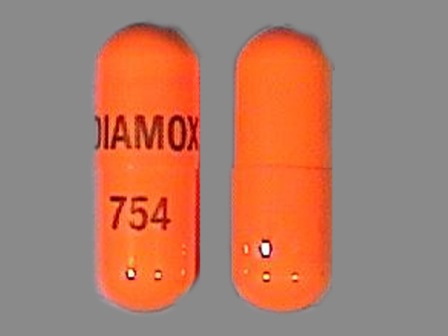 DIAMOX 754: (51285-754) Diamox 500 mg 12 Hr Extended Release Capsule by Duramed Pharmaceuticals, Inc.
