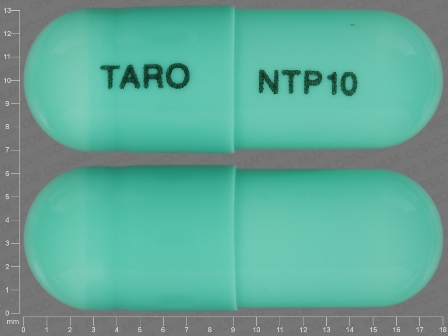 TARO NTP10: (51672-4001) Nortriptyline Hydrochloride 10 mg Oral Capsule by Remedyrepack Inc.