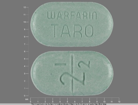 2 1 2 WARFARIN TARO: (51672-4029) Warfarin Sodium 2.5 mg Oral Tablet by Taro Pharmaceuticals U.S.a., Inc.