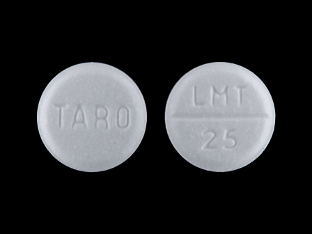 TARO LMT 25: (51672-4130) Lamotrigine 25 mg Oral Tablet by A-s Medication Solutions