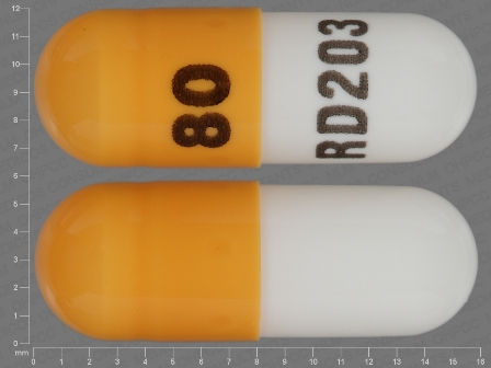 80 RD203: (51991-818) Propranolol Hydrochloride 80 mg 24 Hr Extended Release Capsule by Breckenridge Pharmaceutical, Inc.