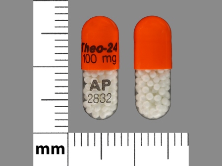 Theo 24 100 mg AP 2832: (52244-100) Theo-24 100 mg Oral Capsule, Extended Release by Actient Pharmaceuticals LLC