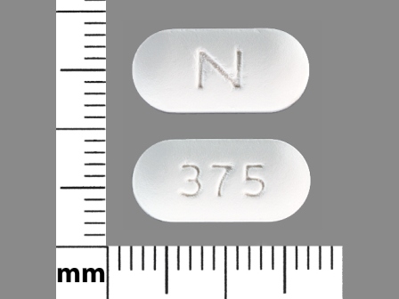 N 375: Naprelan 375 mg/1 Oral Tablet, Film Coated, Extended Release