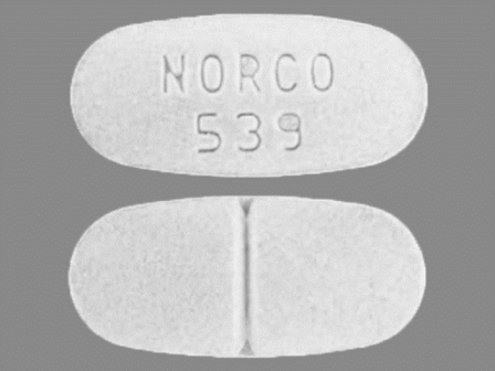 NORCO 539: Norco 10/325 (Hydrocodone / Apap) Oral Tablet