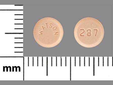 WATSON 287: (52544-287) Levonorgestrel 1.5 mg Oral Tablet by Watson Pharma, Inc.