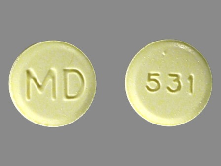 531 MD: (53014-531) Methylphenidate Hydrochloride 5 mg Oral Tablet by Ucb Pharma, Inc.