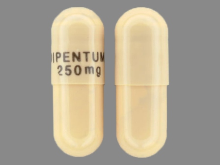 DIPENTUM 250 mg: (53014-726) Dipentum 250 mg Oral Capsule, Gelatin Coated by Carilion Materials Management