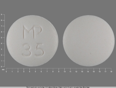 MP 35: (53489-143) Spironolactone 25 mg Oral Tablet by Preferred Pharmaceuticals Inc.