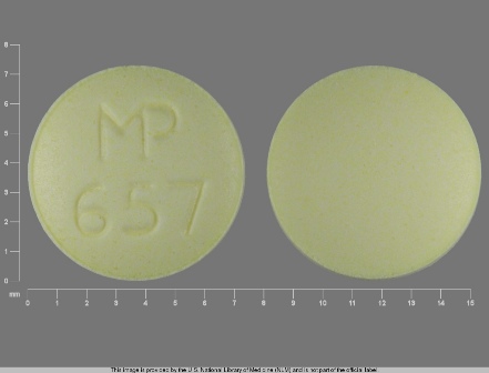 MP 657: (53489-215) Clonidine Hydrochloride .1 mg/1 Oral Tablet by Aidarex Pharmaceuticals LLC