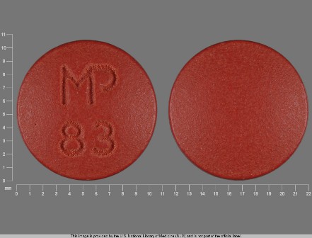 MP 83: (53489-400) Nystatin 500000 [usp'u]/1 Oral Tablet, Film Coated by Aidarex Pharmaceuticals LLC