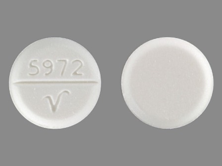 5972 V: (54738-555) Trihexyphenidyl Hydrochloride 5 mg Oral Tablet by Richmond Pharmaceuticals, Inc.