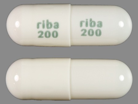 riba 200 riba 200: (54738-953) Ribavirin 200 mg Oral Capsule by Richmond Pharmaceuticals, Inc.