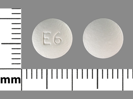 E6: (54879-001) Ethambutol Hydrochloride 100 mg Oral Tablet, Film Coated by A-s Medication Solutions