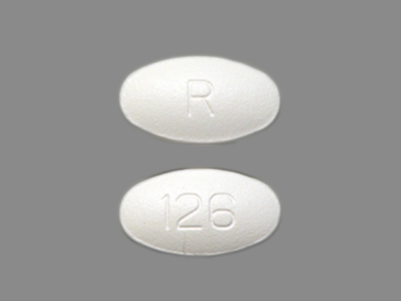 R 126: (55111-126) Ciprofloxacin 250 mg Oral Tablet, Film Coated by Nucare Pharmaceuticals, Inc.