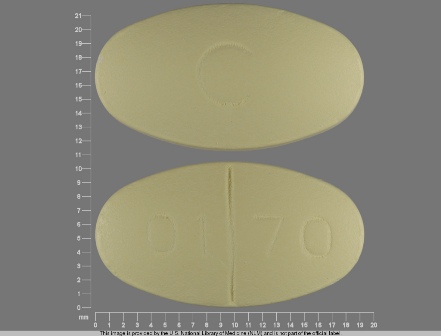 C 01 70: (55111-170) Oxaprozin 600 mg (As Oxaprozin Potassium 678 mg) Oral Tablet by Lake Erie Medical Dba Quality Care Products LLC