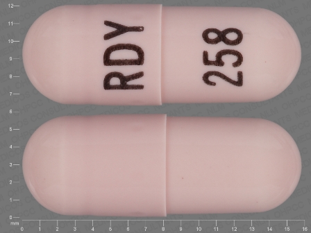 RDY 258: (55111-258) Ziprasidone (As Ziprasidone Hydrochloride Monohydrate) 60 mg Oral Capsule by Dr. Reddy's Laboratories Limited
