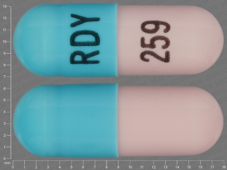 RDY 259: (55111-259) Ziprasidone Hydrochloride 80 mg Oral Capsule by Northstar Rx LLC