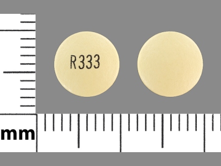 R333: Pantoprazole 40 mg (As Pantoprazole Sodium Sesquihydrate 45.1 mg) Delayed Release Tablet