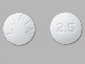 LUPIN 2 5: Lisinopril 2.5 mg Oral Tablet