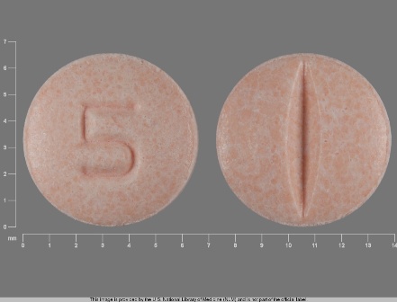 5: (55154-4992) Lisinopril 5 mg Oral Tablet by Cardinal Health