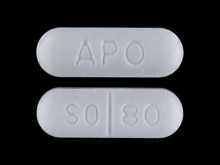 APO SO 80: (55154-8179) Sotalol Hydrochloride 80 mg Oral Tablet by Cardinal Health