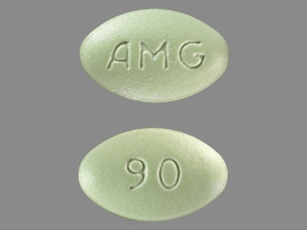 AMG 90: (55513-075) Sensipar 90 mg Oral Tablet by Amgen Inc