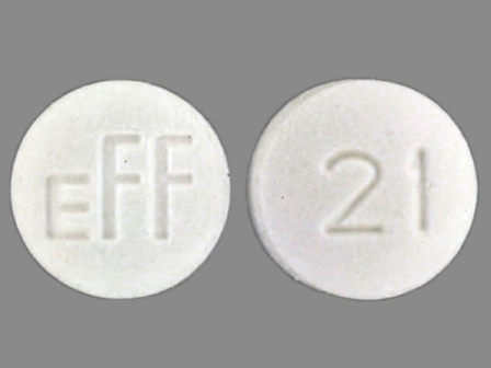 EFF 21: (55806-021) Methazolamide 25 mg Oral Tablet by Effcon Laboratories, Inc.