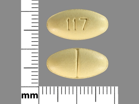 117: (57664-117) Verapamil Hydrochloride 180 mg Extended Release Tablet by Caraco Pharmaceutical Laboratories, Ltd.