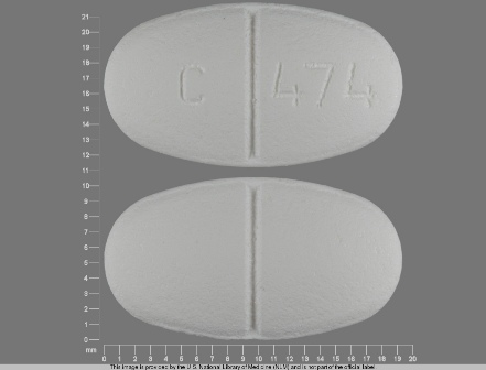 C 474: Metformin Hydrochloride 1 Gm Oral Tablet