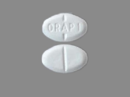 ORAP 1: (57844-151) Orap 1 mg Oral Tablet by Teva Select Brands