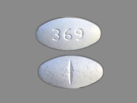 369: Metoprolol Succinate 50 mg 24 Hr Extended Release Tablet