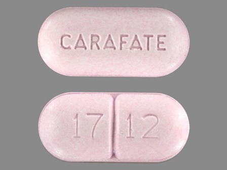 CARAFATE 1712: (58914-171) Carafate 1000 mg Oral Tablet by Aptalis Pharma Us, Inc.