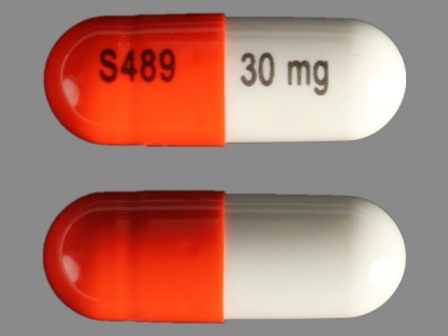 S489 30mg: Vyvanse 30 mg Oral Capsule