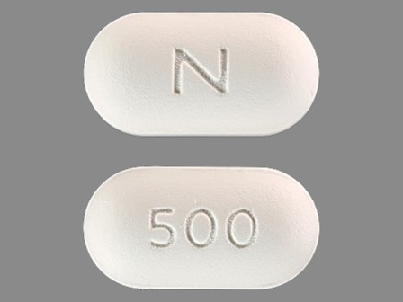 N 500: 24 Hr Naprelan 500 mg Extended Release Tablet