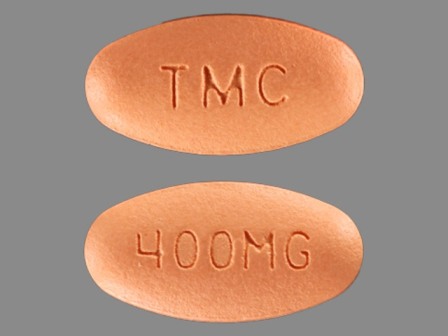 400MG TMC: (59676-561) Prezista 400 mg Oral Tablet by Remedyrepack Inc.