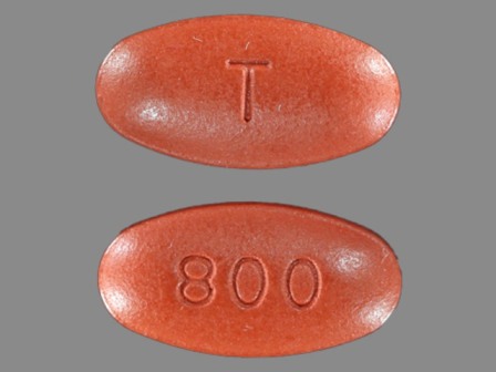 800 T: (59676-566) Prezista 800 mg Oral Tablet, Film Coated by A-s Medication Solutions