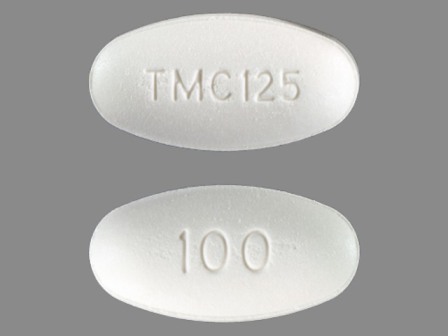 TMC125 100: (59676-570) Intelence 100 mg Oral Tablet by Physicians Total Care, Inc.