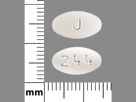 J 244: (59746-244) Alendronic Acid 70 mg (As Alendronate Sodium 91.4 mg) Oral Tablet by Jubilant Cadista Pharmaceuticals Inc.