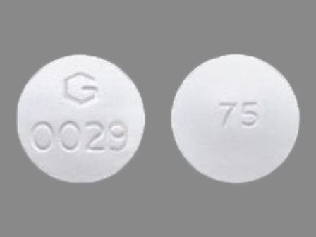 75 G 0029: (59762-0029) Diclofenac Sodium (Enteric Coated Core) 75 mg / Misoprostol (Non-enteric Coated Mantle) 200 Mcg Oral Tablet by Greenstone LLC