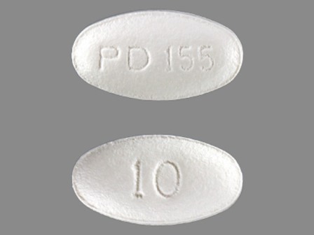 PD 155 10: (59762-0155) Atorvastatin (As Atorvastatin Calcium) 10 mg Oral Tablet by Greenstone LLC