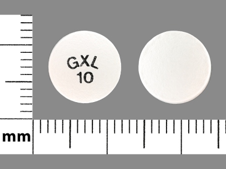 GXL 10: Glipizide ER 10 mg 24 Hr Extended Release Tablet