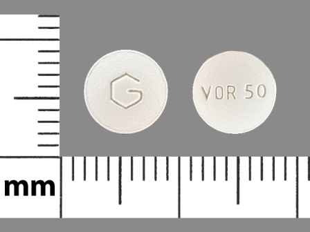 G VOR50: (59762-0925) Voriconazole 50 mg Oral Tablet by Greenstone LLC