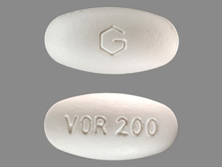 G VOR200: (59762-0930) Voriconazole 200 mg Oral Tablet, Film Coated by Greenstone LLC