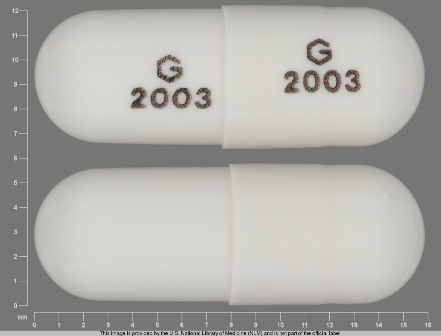 G 2003: (59762-2003) Ziprasidone (As Ziprasidone Hydrochloride Monohydrate) 60 mg Oral Capsule by Remedyrepack Inc.