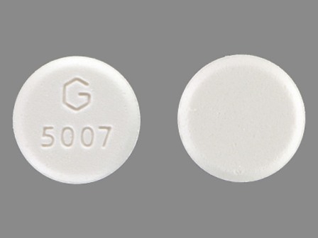 G 5007: (59762-5007) Misoprostol 100 Mcg Oral Tablet by Greenstone LLC