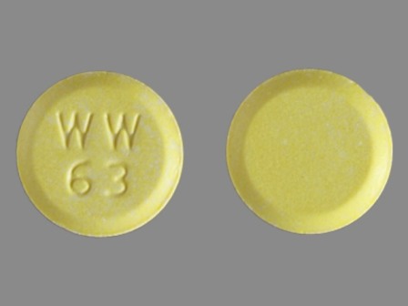 WW 63: (60429-045) Lisinopril With Hydrochlorothiazide Oral Tablet by Nucare Pharmaceuticals, Inc.