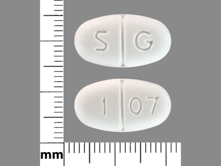 S G 1 07: (60429-113) Metformin Hydrochloride 1000 mg Oral Tablet, Film Coated by Westminster Pharmaceuticals, LLC